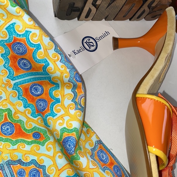 🆕KAELI SMITH Resort Wear Print Shift Dress - Picture 9 of 10